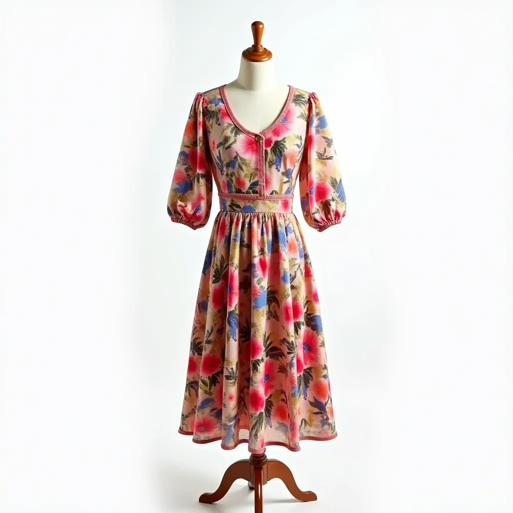 Alpenkleid mit Blumenmuster